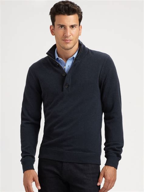 michael kors mens half zip sweater|Michael Kors sweatshirt men's.